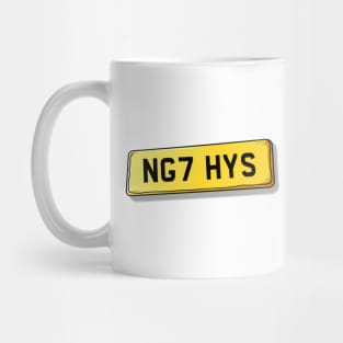 NG7 HYS - Hyson Green Number Plate Mug